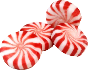 Redand White Peppermint Candies PNG Image