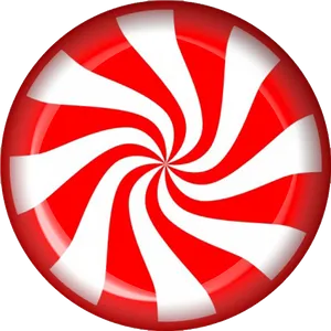 Redand White Peppermint Candy PNG Image