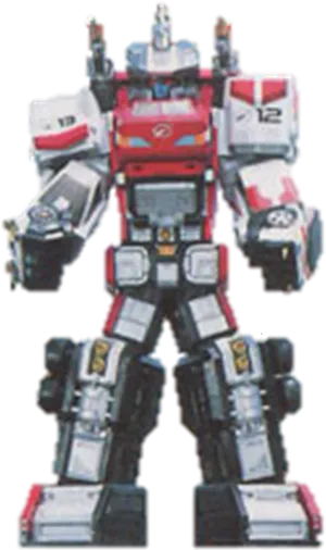 Redand White Robot Toy PNG Image