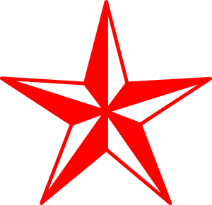 Red And White Star, HD Png Download PNG image with transparent background