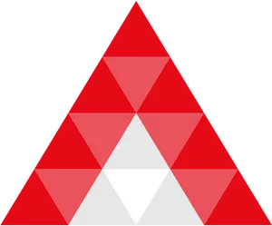 Redand White Triangle Pattern PNG Image