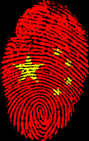 Redand Yellow Fingerprint Pattern PNG image with transparent background