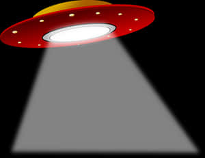 Redand Yellow U F O Illustration PNG image with transparent background