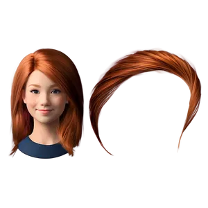 Redhead Girl Hair Png 06132024 PNG Image