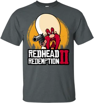 Redhead Redemption I I T Shirt Design PNG Image