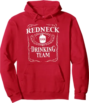 Redneck Drinking Team Hoodie PNG Image