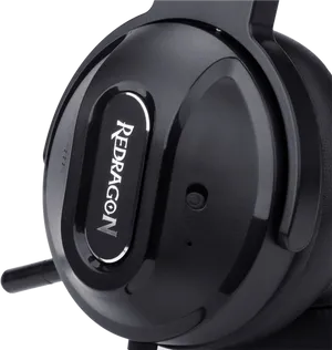 Redragon Headphone Closeup PNG Image