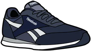 Reebok Classic Sneaker Illustration PNG Image