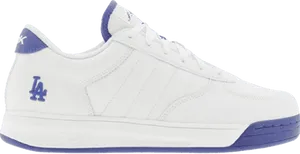 Reebok Classic White Sneakerwith Blue Accents PNG Image