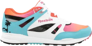 Reebok Colorful Retro Sneaker PNG Image