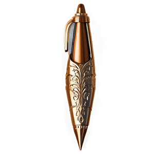 Refined Bronze Pen PNG xdn60 PNG with transparent background