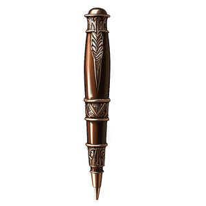 Refined Bronze Pen PNG ypx16 PNG with transparent background
