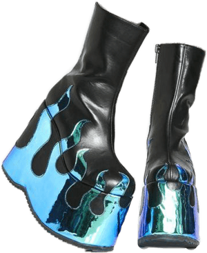 Image - Club Exx Flame Boots, HD Png Download PNG image with transparent background