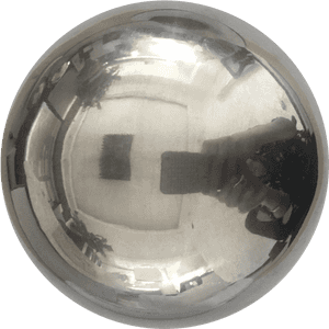 Reflective Sphere Self Portrait PNG image with transparent background
