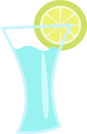 Refreshing Lemonade Glass Vector PNG Image