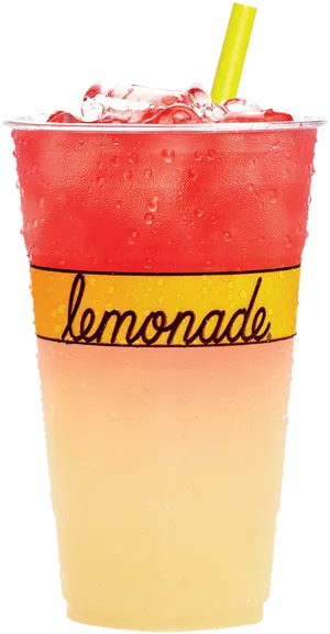 Refreshing Lemonadein Cup PNG Image