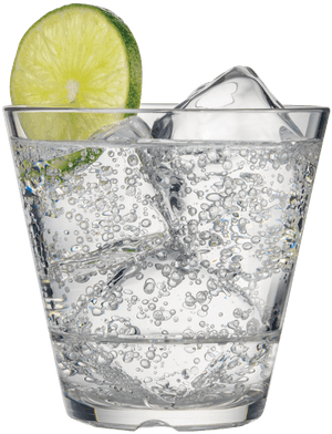 Drinique Caliber Rocks - Water In Cocktail Glass, HD Png Download PNG