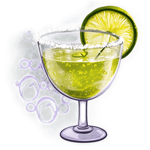 Refreshing Margarita Glass PNG oko85 PNG with transparent background