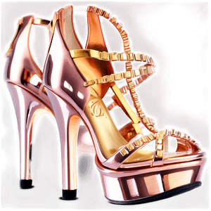 Regal Rose Gold Heels PNG kib8 PNG image with transparent background