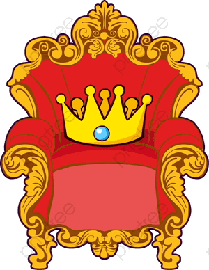 Transparent King On Throne Clipart - Crown And Throne Clipart, HD Png Download PNG image with transparent background