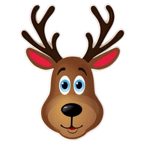 Reindeer Face For Kids Png Tnr PNG Image