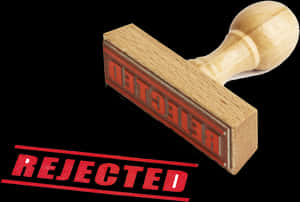Rejected Stamp Impression PNG image with transparent background