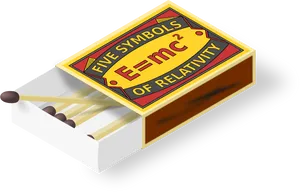 Relativity Themed Matchbox PNG Image