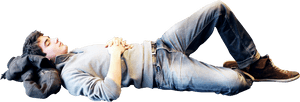 Man Lying Down Png, Transparent Png PNG with transparent background