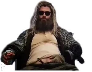 Relaxed Thor Cuerpo Ideal PNG Image