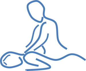 Relaxing Back Massage Illustration PNG Image