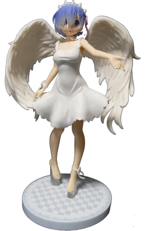 Rem Angel Figure Re Zero PNG Image