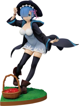 Remin Maid Costume Figure PNG Image