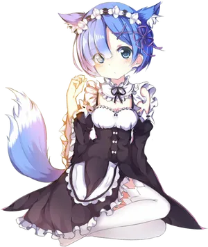 Remin Maid Outfit Re Zero PNG Image