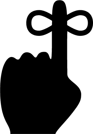 This Is A Picture Of A Left Hand With The Index Finger - Transparent Background Reminder Icon, HD Png Download PNG with transparent background