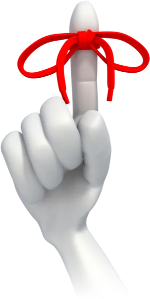 Reminder Knoton Finger PNG Image