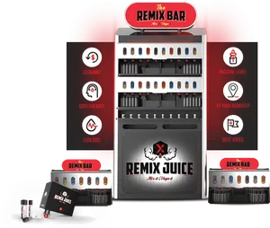 Remix Juice Vaping Products Promotion PNG Image