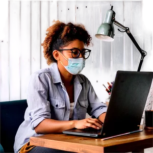 Remote Work In Pandemic Png Tyc69 PNG Image