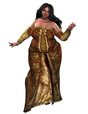 Renaissance Inspired3 D Character PNG Image