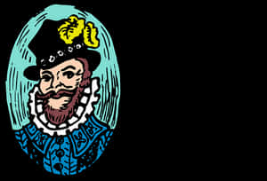 Renaissance Man Illustration PNG image with transparent background