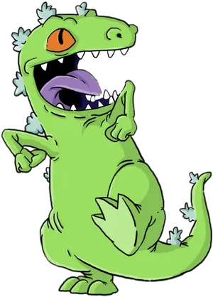 Reptar Cartoon Dinosaur Rugrats PNG Image