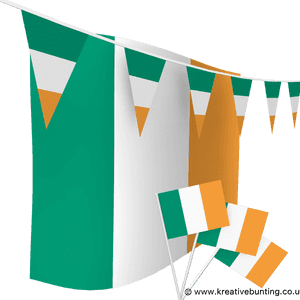 Republic Of Ireland Bunting And Flags Bundle - Flag, HD Png Download PNG image with transparent background