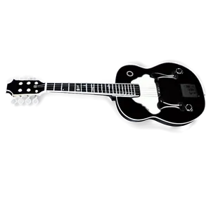 Resonator Guitar Silhouette Png Wjk PNG Image