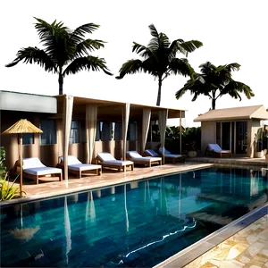 Resort Style Swimming Pool Png Vqn PNG Image