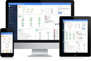 Responsive Admin Dashboard Display PNG Image