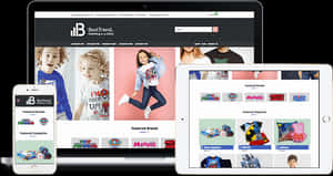 Responsive Design Best Trend Clothing Website PNG image with transparent background
