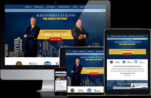 Responsive Law Firm Website Design PNG with transparent background