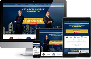 Responsive Law Firm Website Design PNG Image