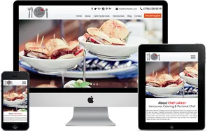 Responsive Web Design Catering Service PNG Image