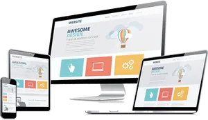 Responsive Web Design Display PNG Image