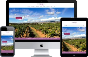 Responsive Web Design Purple Hands Winery PNG Image